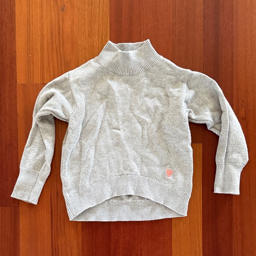 Crewcuts Light Gray Turtleneck Top
